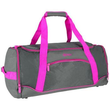 Spirit: Gym sporttáska neon pink-szürke 20x51x23cm kép