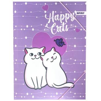 Spirit: Happy Cats lila gumis mappa A3 kép