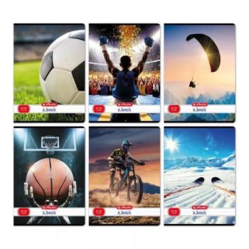 Sport mintás A4-es vonalas füzet - többféle kép