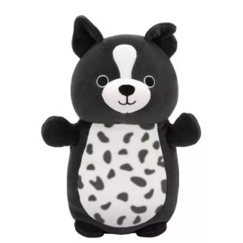 Squishmallows HugMees: Monty, a fekete-fehér pöttyös Border Collie - 25 cm kép