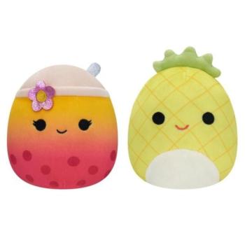 Squishmallows: Kifordítható bubble tea és ananász plüss - 13 cm kép