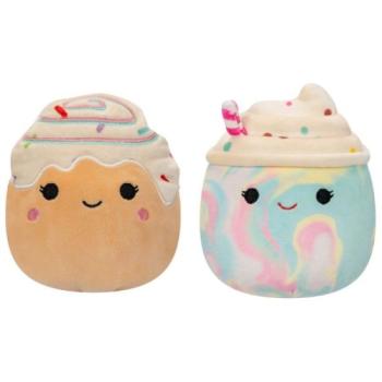 Squishmallows: Kifordítható frappé és fahéjas csiga plüss - 13 cm kép