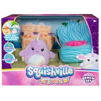 Squishmallows: Squishville mini plüss játékszett - Strandkészlet kép