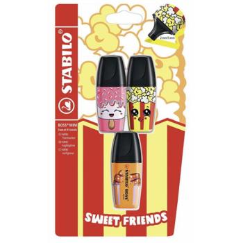 Stabilo: BOSS Mini Sweet Friends szövegkiemelő szett 3 db-os kép