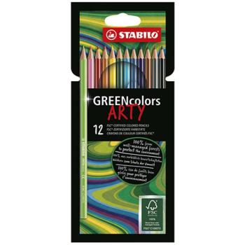 Stabilo: GREENcolors ARTY színesceruza 12db-os szett kép