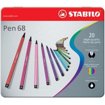 Stabilo: Pen 68 fém dobozos filctoll készlet 20db-os kép