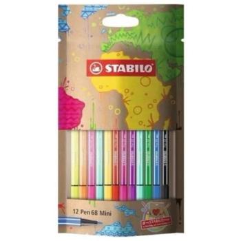 Stabilo: Pen 68 mini 12db-os színes rostirón szett kép