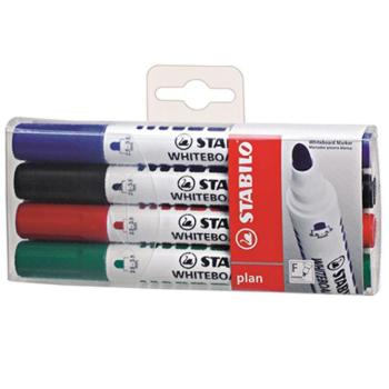 Stabilo: Plan WhiteBoard marker táblafilc 4db-os szett kép