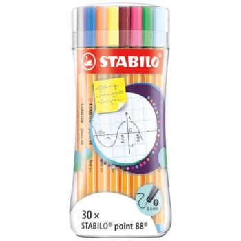 Stabilo: Point 88 Sleeve színes 30db-os tűfilc szett kép