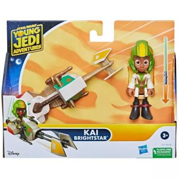 Star Wars: Fiatal Jedik kalandjai - Kai Brightstar figuraszett fogattal 7,5cm - Hasbro kép