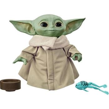 Star Wars Mandalorian - Baby Yoda beszélő plüss figura kép