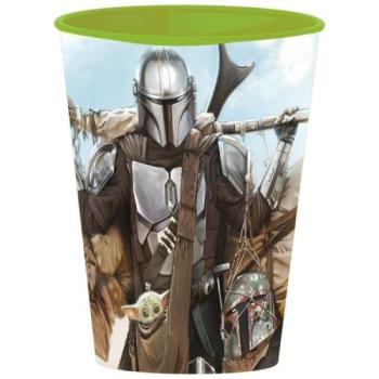 Star Wars: Mandalorian és Baby Yoda műanyag pohár - 260 ml kép