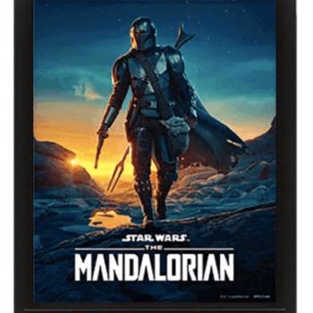 Star Wars: The Mandalorian (NIGHTFALL) keretezett poszter kép