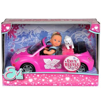 Steffi Love Évi + Volkswagen Beetle - Simba Toys kép