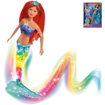 Steffi Love: Sellő baba szivárványos világító uszonnyal 29cm - Simba Toys kép