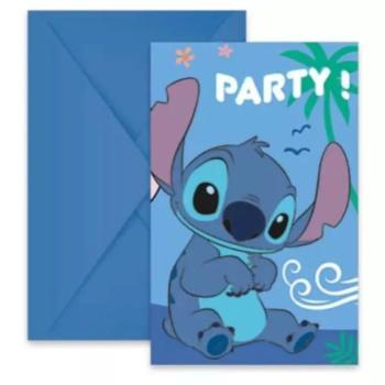 Stitch: Party meghívó borítékkal - 6 db-os kép