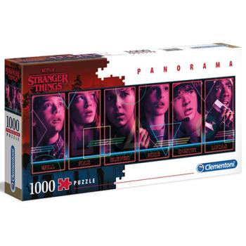 Stranger Things panoráma puzzle 1000db-os - Clementoni kép