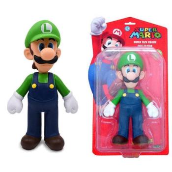 Super Mario figura - Luigi - 24 cm-es kép