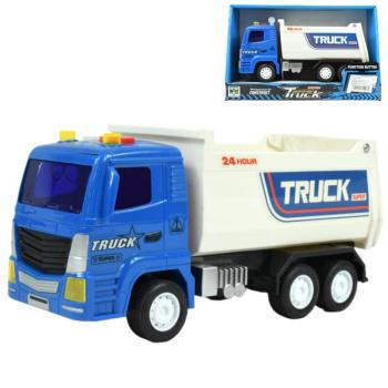 Super Truck: Lendkerekes kék teherautó 23cm kép