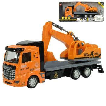 Super Truck: Lendkerekes markológépes teherautó 19cm kép