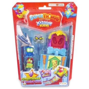 SuperThings Kazoom Kids 4 figura csúszkával - Fearsoma Fighters kép