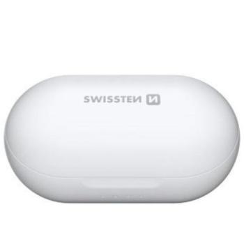 Swissten: Stonebuds TWS bluetooth fülhallgató - fehér kép