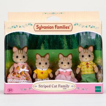 Sylvanian Families: Csíkos cica család kép