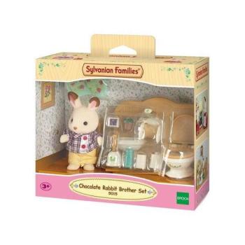 Sylvanian Families: Csoki Nyuszi bátyó fürdőszoba bútorral kép