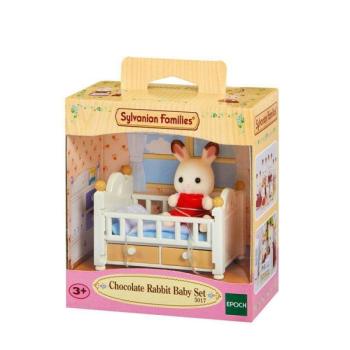 Sylvanian Families Csoki nyuszi bébi kisággyal kép