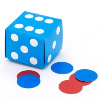 Számolókorong dobókockában kép