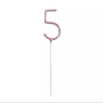 Számos tortacsillagszóró - pink, 5-ös kép