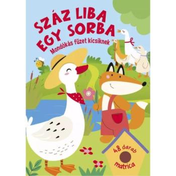 Száz liba egy sorba matricás foglalkoztató kép