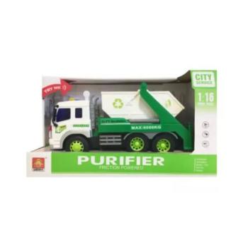 Szelektív konténeresautó fény- és hanghatásokkal, 1:16 kép