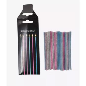 Szikrázó születésnapi gyertya - 11 cm, 12 darabos kép