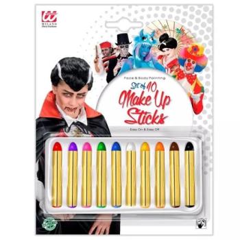 Színes arcfesték 10 darabos - 24 ml kép