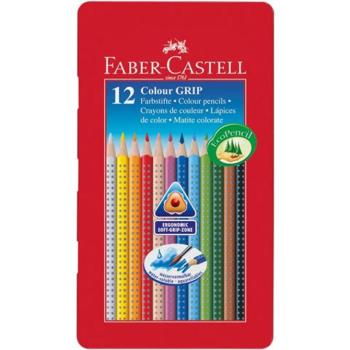 Színes ceruza 12db-os szett fém dobozban - Faber-Castell kép