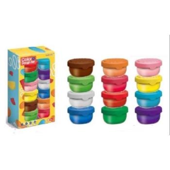 Színes gyurmakészlet - 12 db-os kép