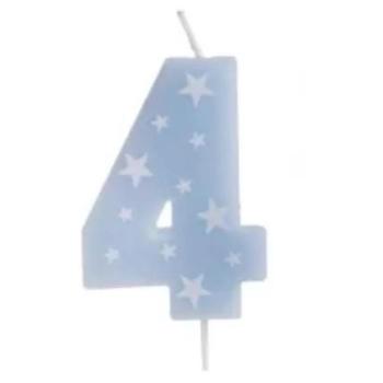 Színes születésnapi számgyertya, 6 cm - 4 kép