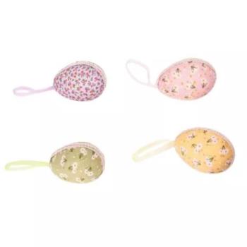 Színes textillel borított tojás - többféle kép