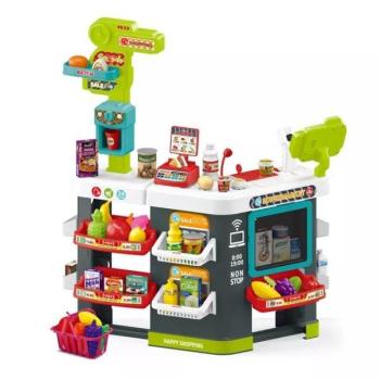 Szupermarket játékszett, zöld - 81 db-os kép