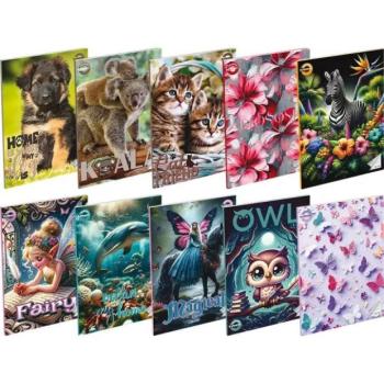 T-Creativ: A5-ös Girls vonalas füzet - 4. osztálytól, többféle kép