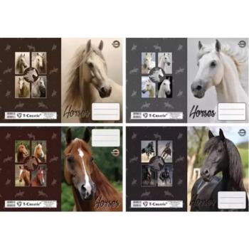 T-Creativ: Ló mintás betétes füzetborító - A5, többféle kép