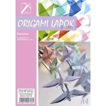 T-Creativ: Origami lap - pasztell színek, A/4-es, 10 db-os kép
