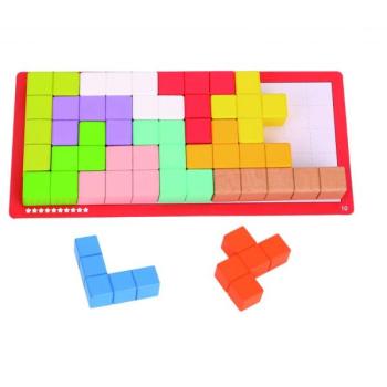 Tooky Toy: Fa tetris kirakó kép