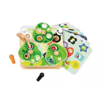 Tooky Toy: Kapd el a hernyót játék, fa kép