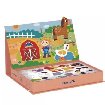 Tooky Toy: Mágneses puzzle dobozban - farm kép