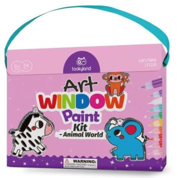 Tooky Toy: Üvegfestő készlet - Állatvilág kép