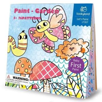 Tooky Toy: Vízzel festő füzet kerti mintákkal kép