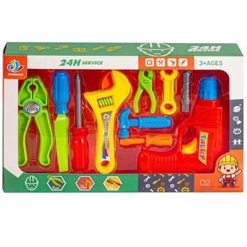 Tool Toys barkácskészlet fúróval 10db-os szett kép