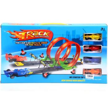 Track Racing Game versenypálya 4db versenyautóval kép